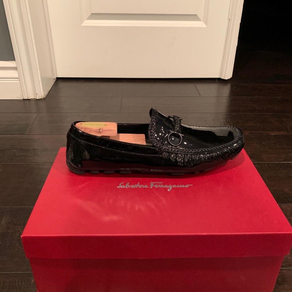 Salvatore Ferragamo Gancini Driver Moccasin